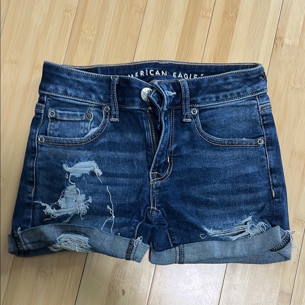 American Eagle Distressed Denim Shorts